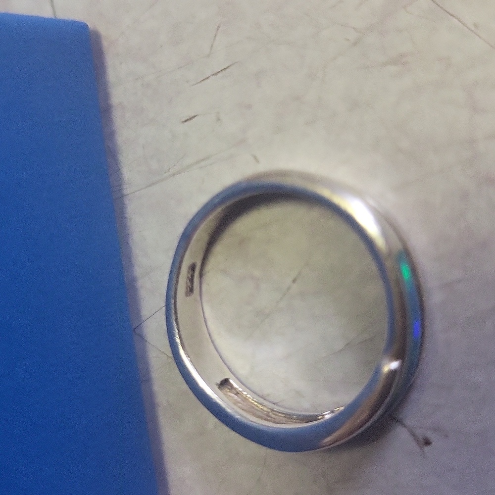 Lab created opal ring - Picture 2 of 3